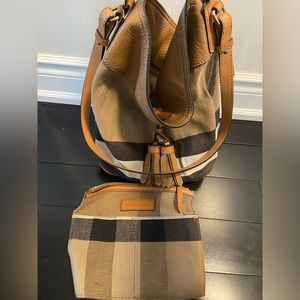 Burberry Canvas Bucket Bag